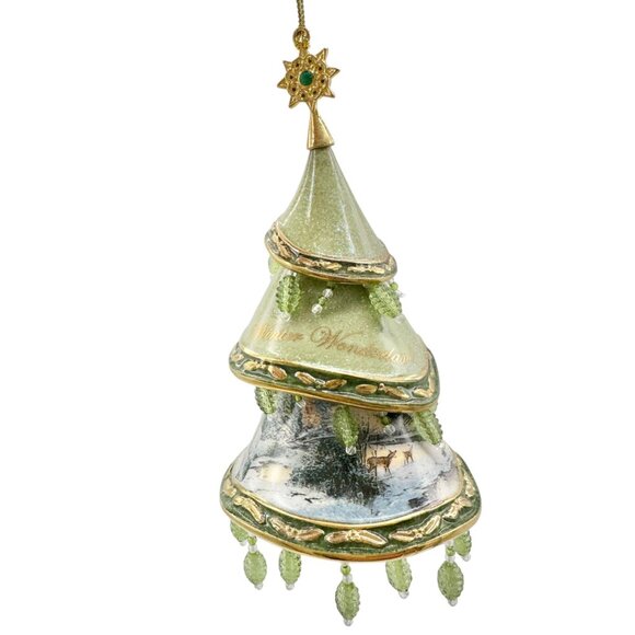 Thomas Kinkade 2005 Bradford Edition Heirloom Classic Winter Wonderland Ornament - Picture 5 of 9